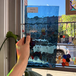 Steel Blue Oceanside Waterglass Fusible 96 COE Sheet Glass