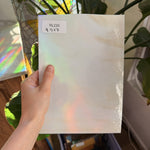 White Tan Wispy Opal Sheet Glass
