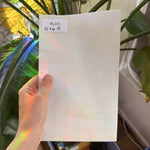 White Tan Wispy Opal Sheet Glass