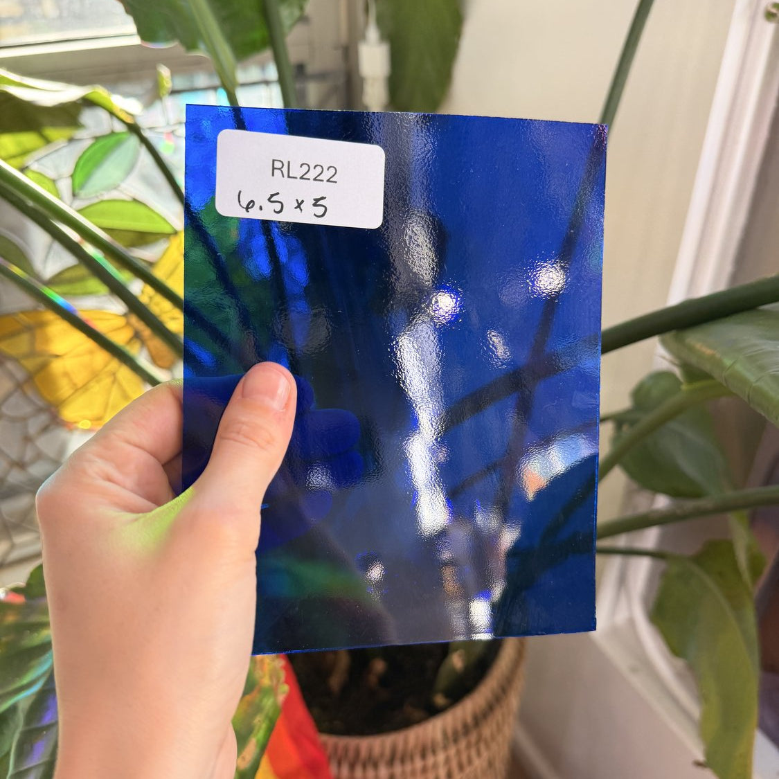 Dark Blue Transparent Oceanside Fusible 96 COE Sheet Glass
