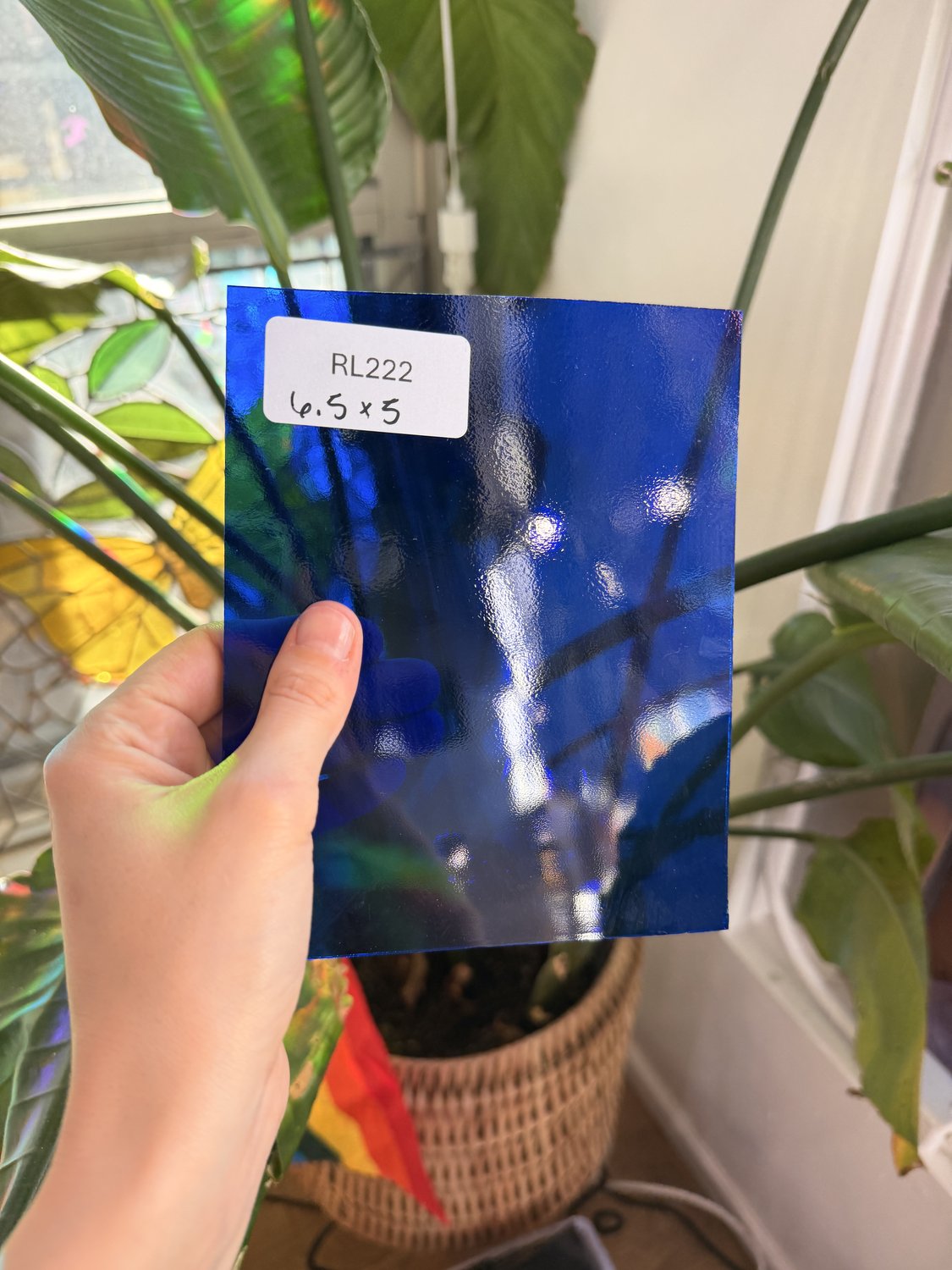 Dark Blue Transparent Oceanside Fusible 96 COE Sheet Glass