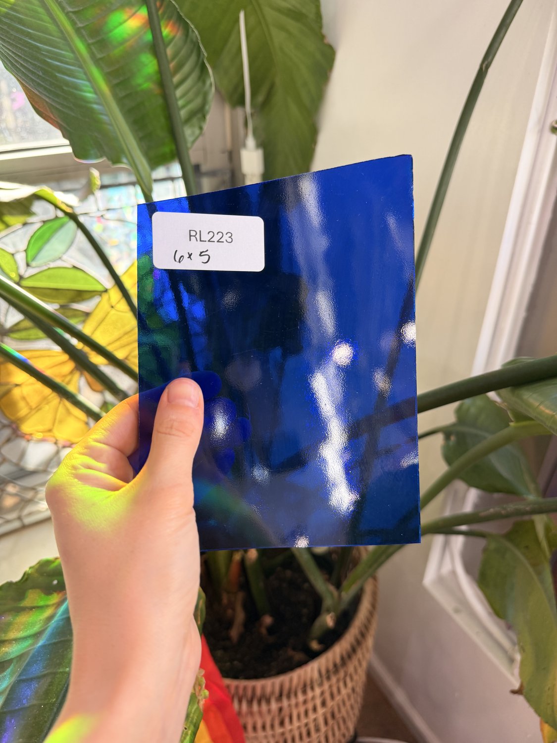 Dark Blue Transparent Oceanside Fusible 96 COE Sheet Glass