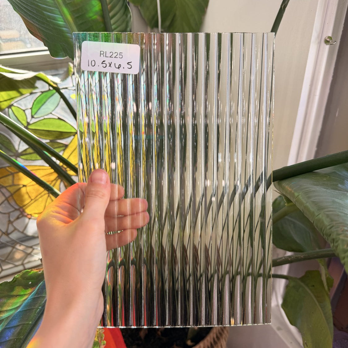 Clear Reeded Transparent Sheet Glass