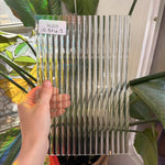 Clear Reeded Transparent Sheet Glass
