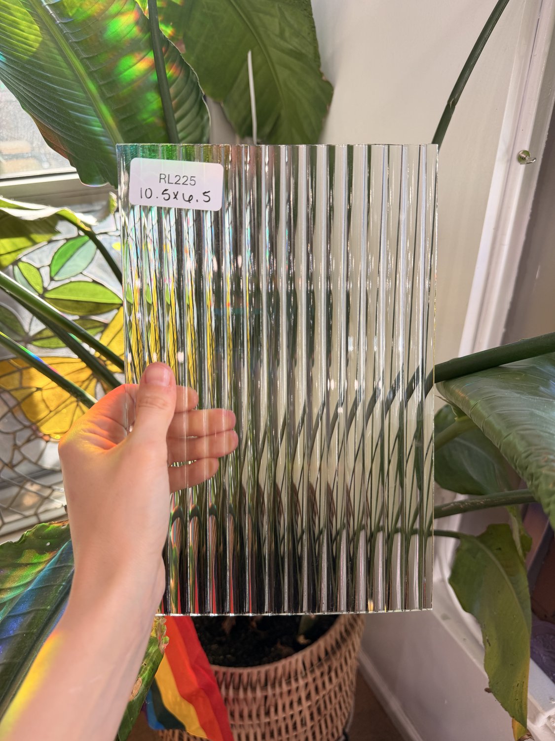 Clear Reeded Transparent Sheet Glass