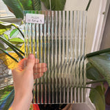 Clear Reeded Transparent Sheet Glass