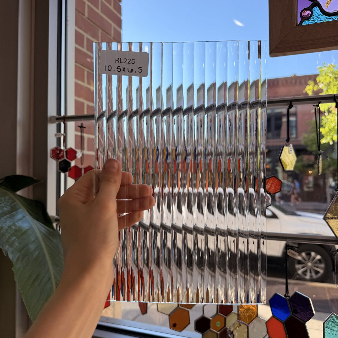 Clear Reeded Transparent Sheet Glass