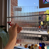 Clear Reeded Transparent Sheet Glass