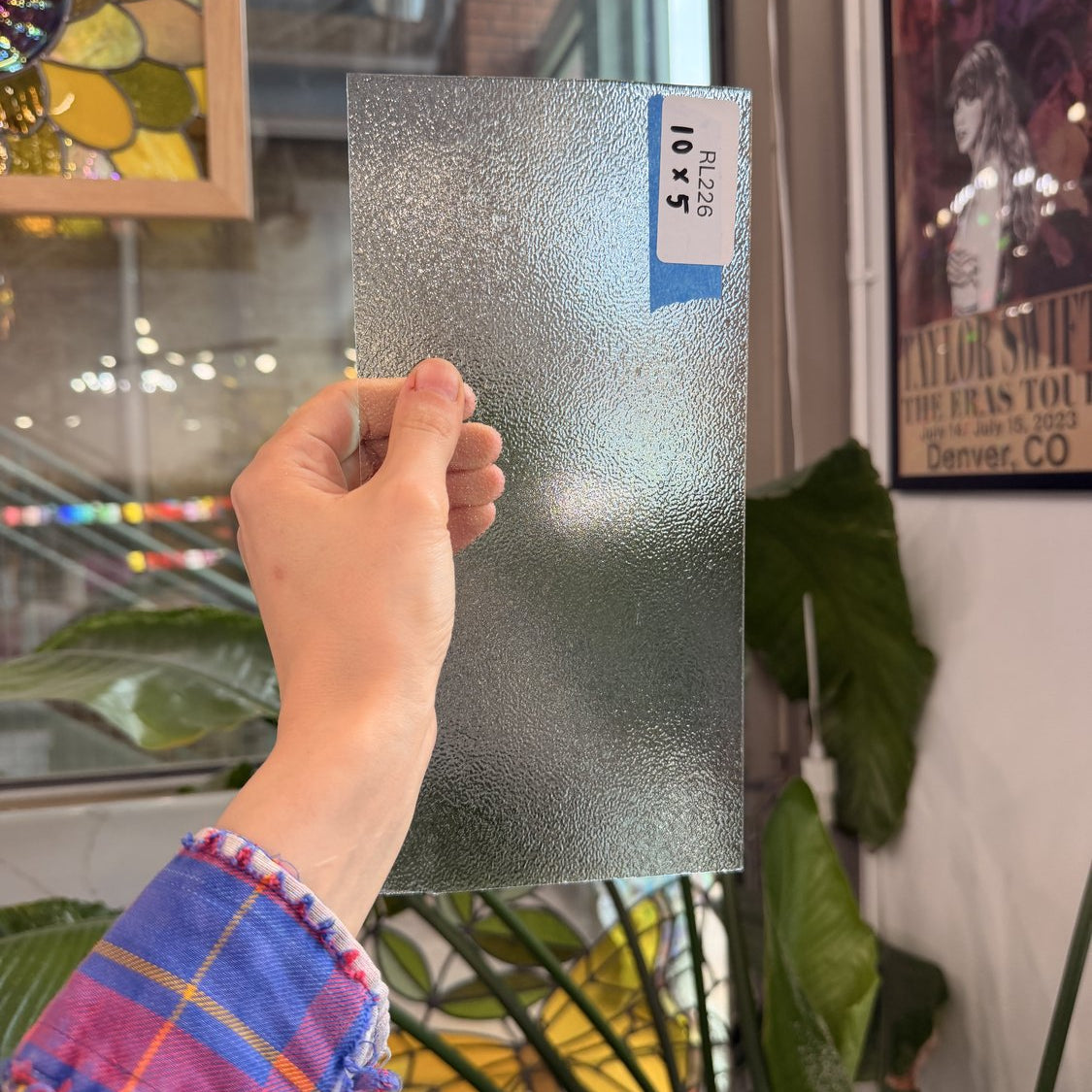 Clear Thicker Pebbled Sheet Glass