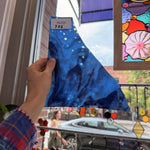 Blue Purple Mixed Mottled Youghiogheny Sheet Glass