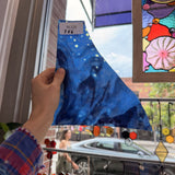 Blue Purple Mixed Mottled Youghiogheny Sheet Glass