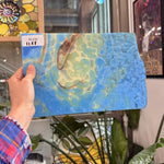 Blue Amber Mixed Mottled Youghiogheny Sheet Glass
