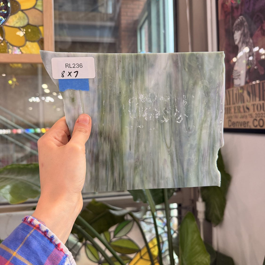 Tan White Green Mixed Youghiogheny Sheet Glass