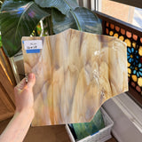 Light Brown Wispy Opal Oceanside Sheet Glass