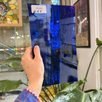 Dark Blue Vintage Spectrum Artique Sheet Glass – RL242