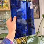 Dark Blue Vintage Spectrum Artique Sheet Glass – RL243