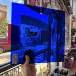Cobalt Dark Blue Vintage Mouthblown GNA Sheet Glass