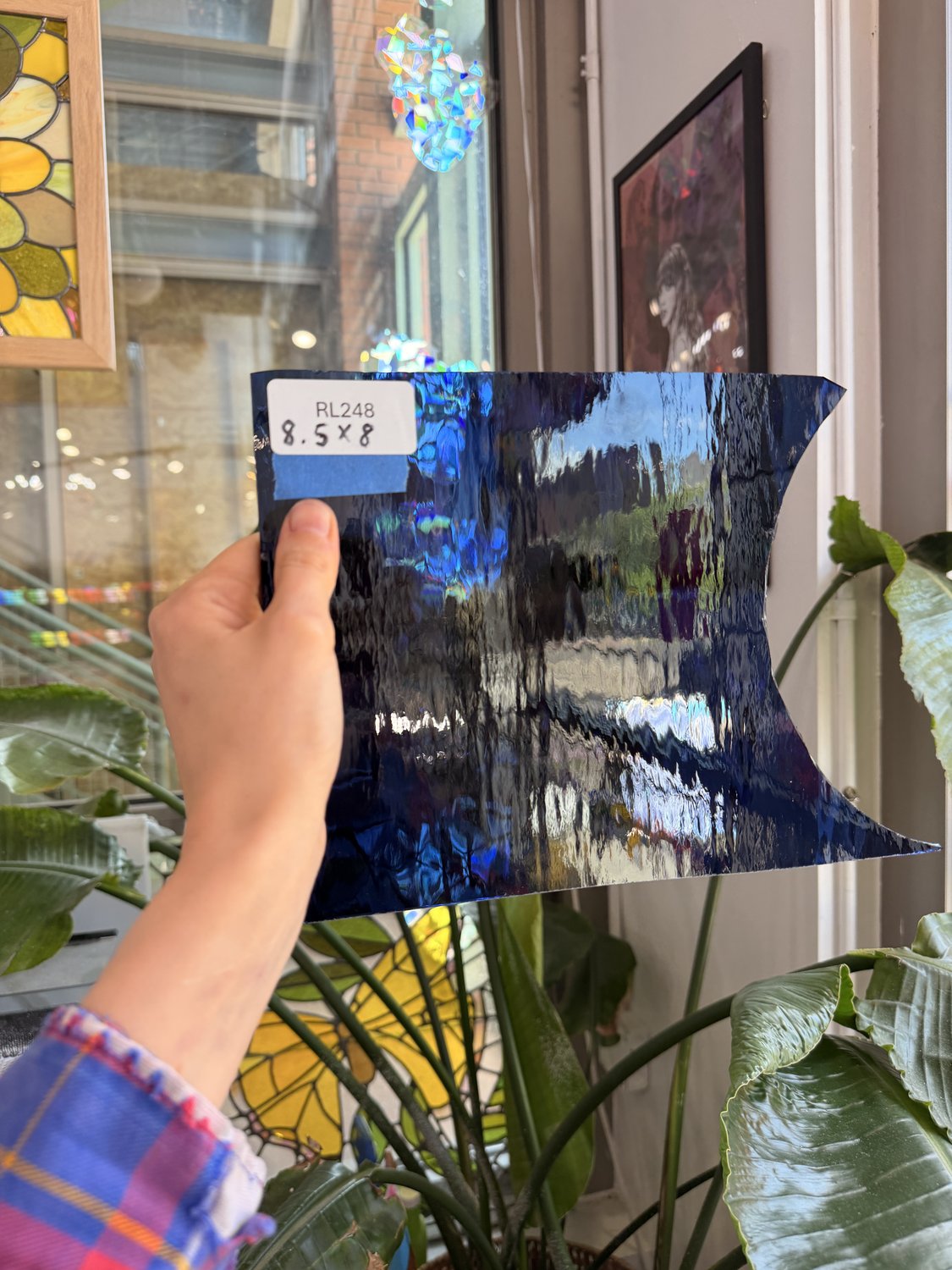 Navy Blue Waterglass Oceanside Sheet Glass