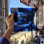 Navy Blue Waterglass Oceanside Sheet Glass