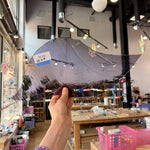 Light Purple Wispy Transparent Reamy Mouthblown Sheet Glass
