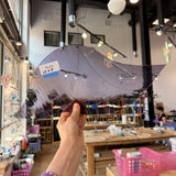 Light Purple Wispy Transparent Reamy Mouthblown Sheet Glass