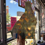 Pink Green Mixed Textured Sheet Glass