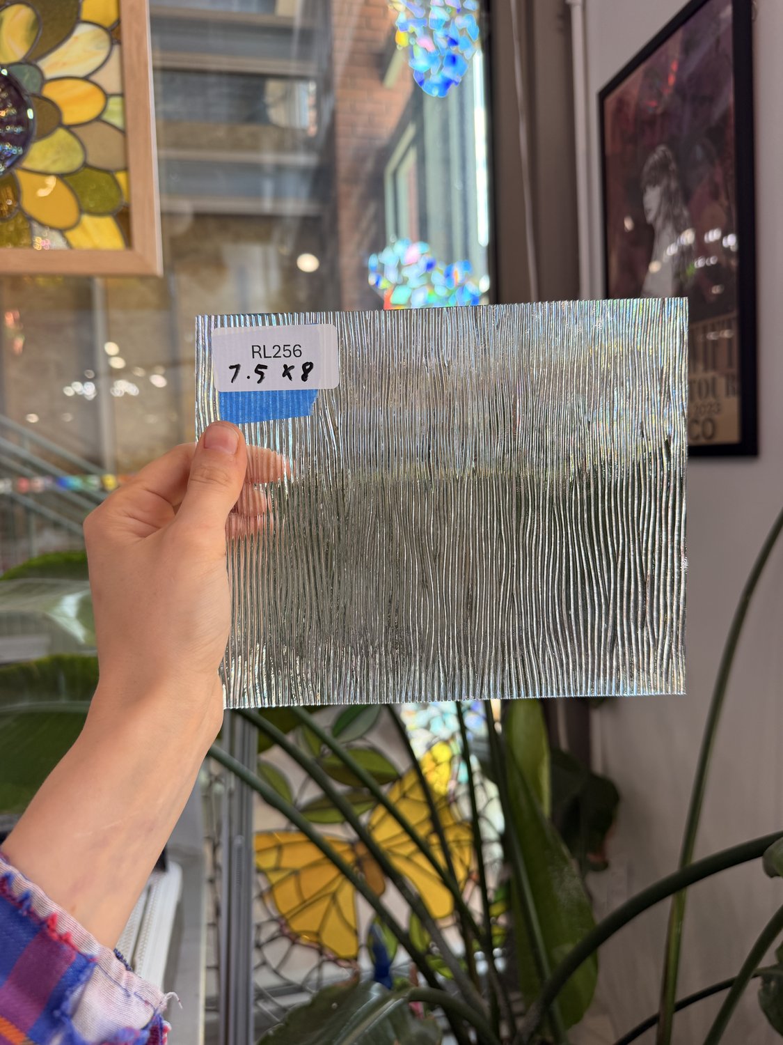Clear Cord Transparent Textured Oceanside Sheet Glass