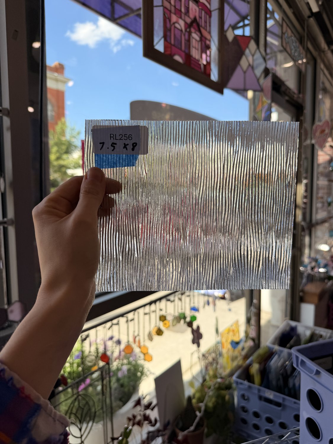 Clear Cord Transparent Textured Oceanside Sheet Glass