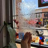 Clear Transparent Textured Glue Chip Sheet Glass