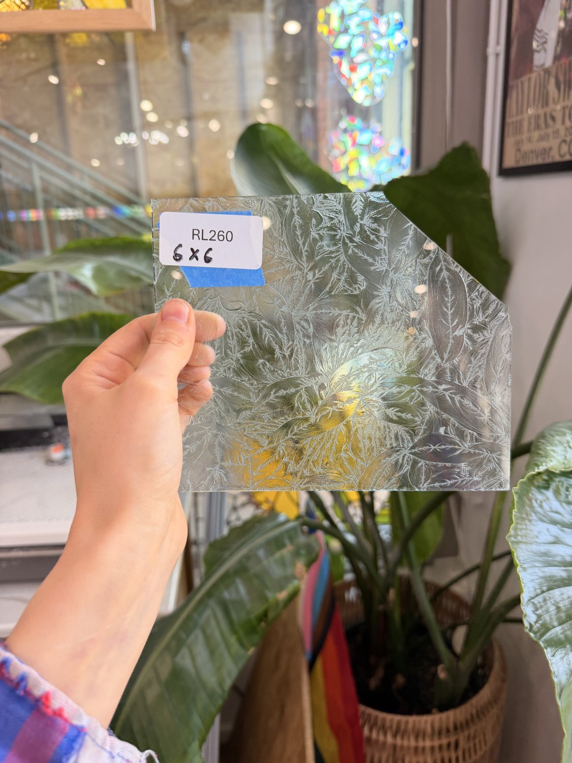Clear Transparent Textured Glue Chip Sheet Glass