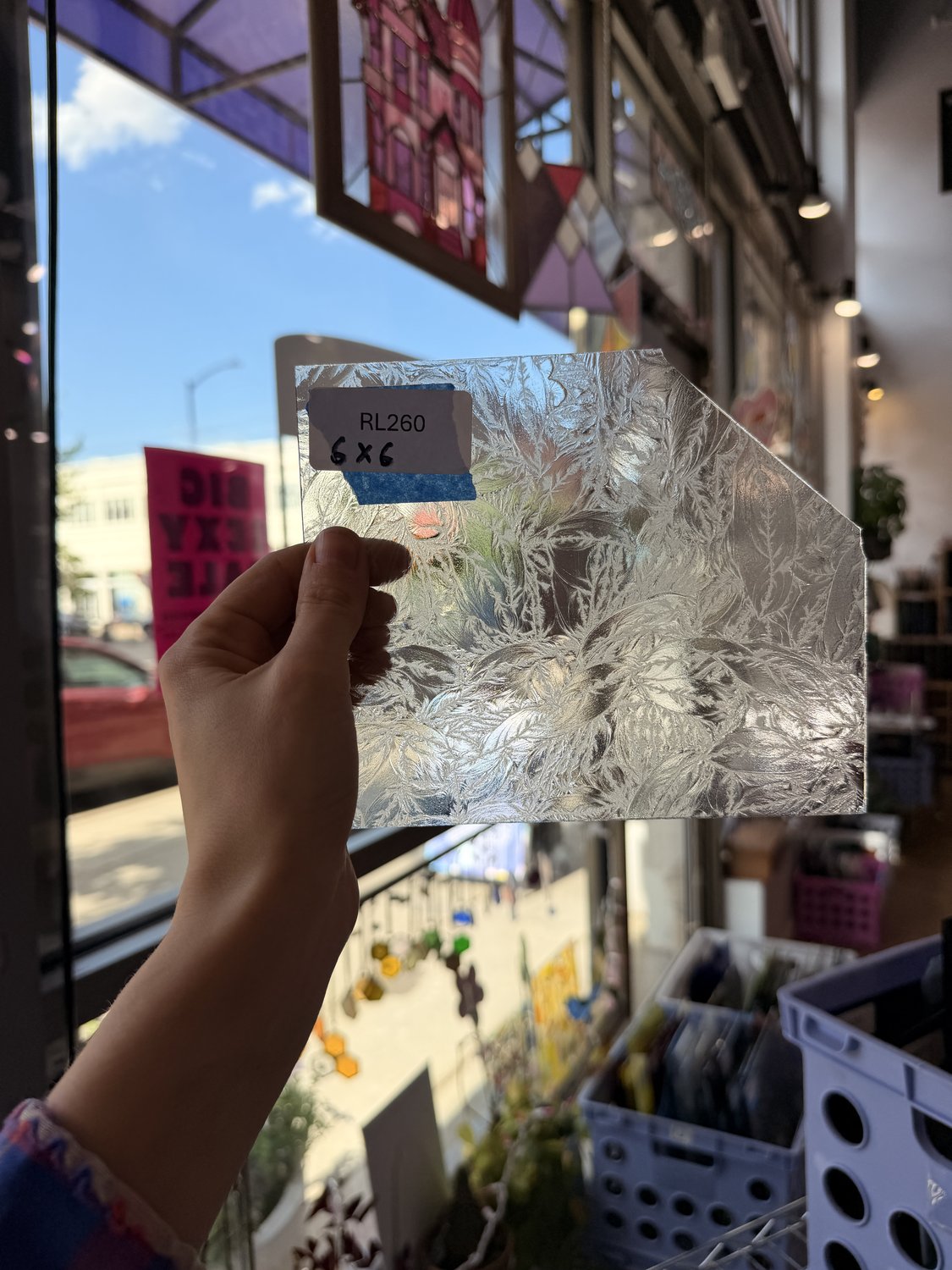 Clear Transparent Textured Glue Chip Sheet Glass