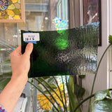 Vintage Dark Green Textured Spectrum Sheet Glass