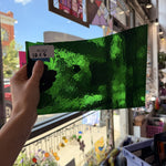 Vintage Dark Green Textured Spectrum Sheet Glass