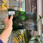 Vintage Dark Green Textured Spectrum Sheet Glass