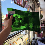 Vintage Dark Green Textured Spectrum Sheet Glass