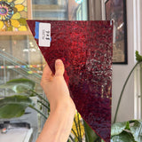 Ruby Red Transparent Florentine Wissmach Sheet Glass