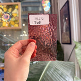 Cranberry English Muffle Wissmach Sheet Glass