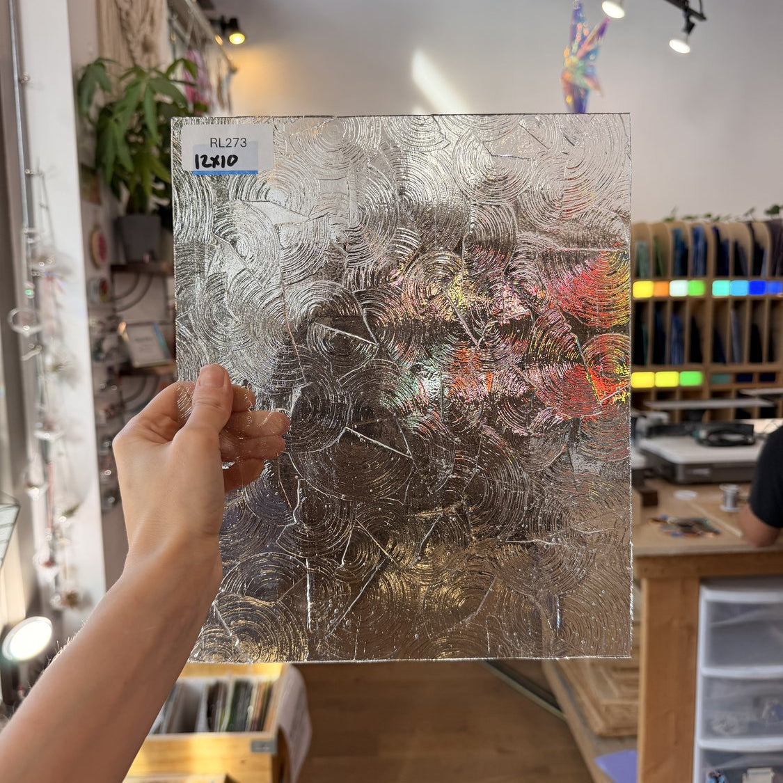 Clear Rondalite Textured Kokomo Sheet Glass