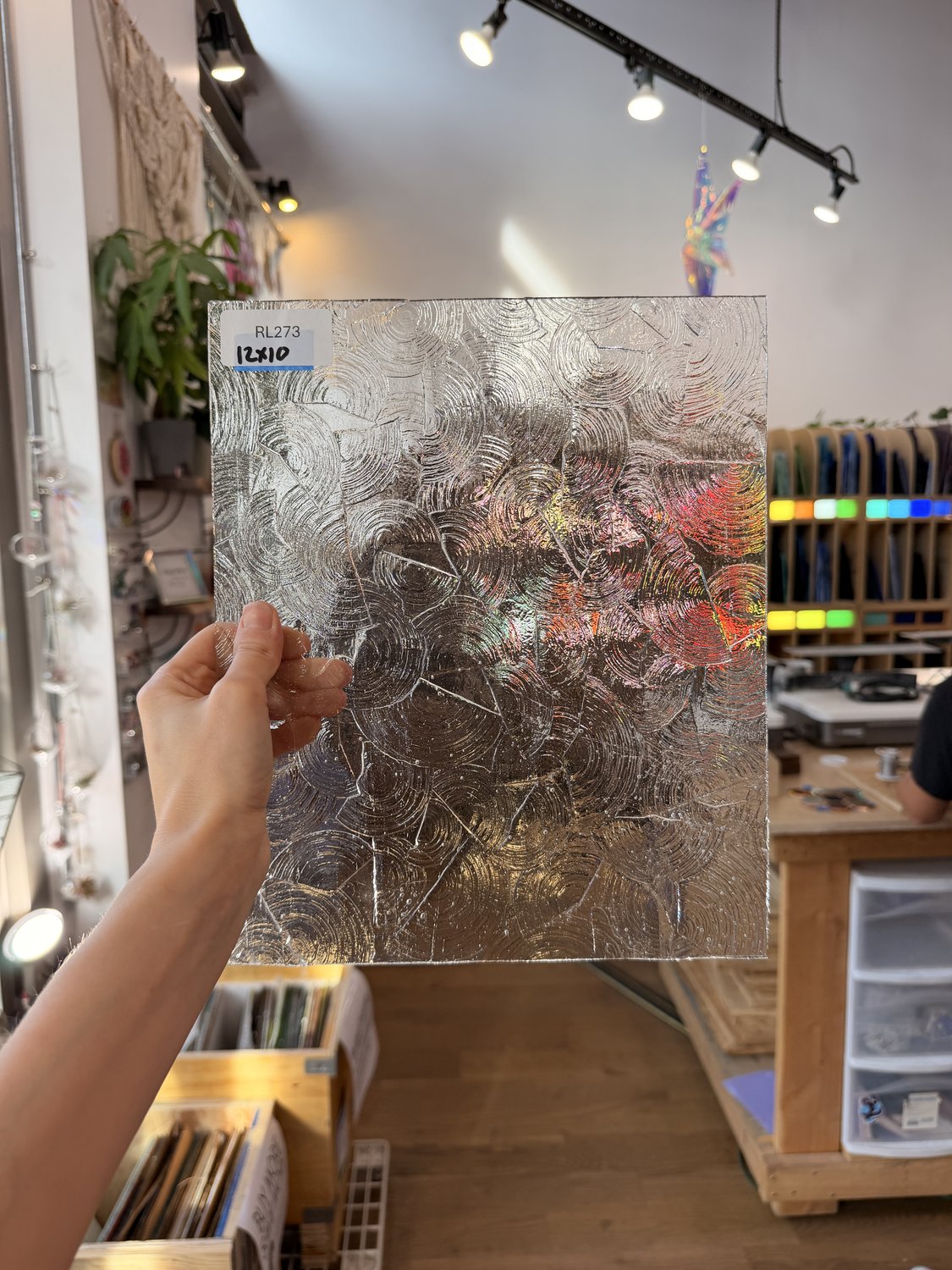 Clear Rondalite Textured Kokomo Sheet Glass