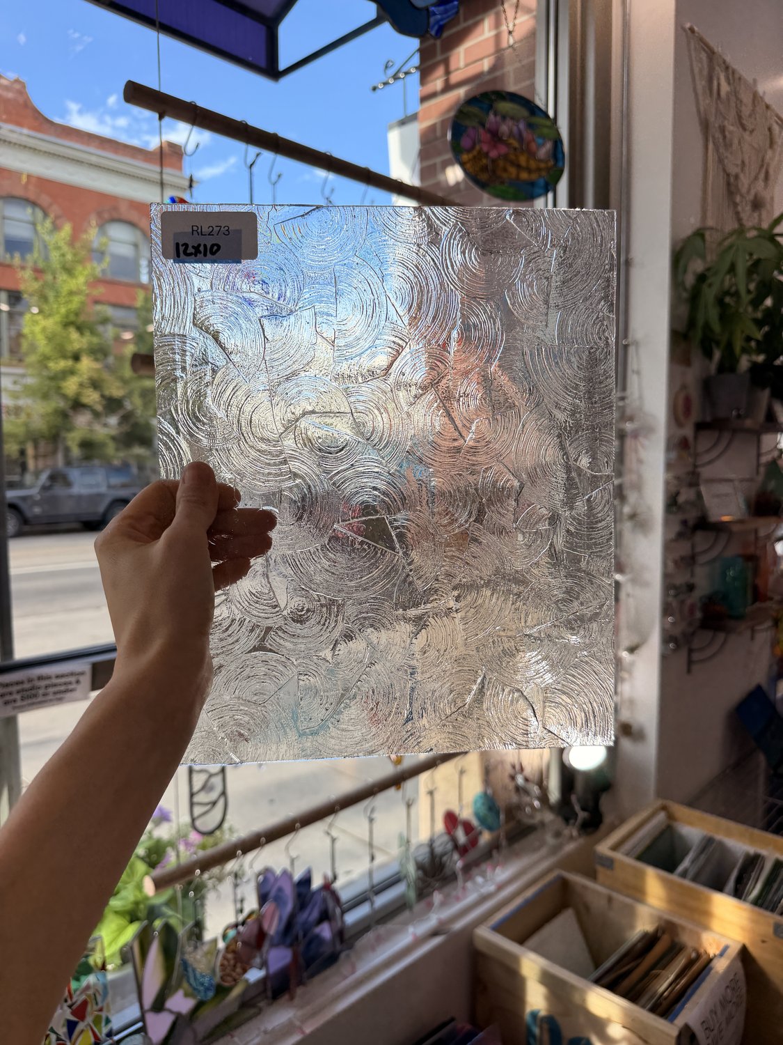 Clear Rondalite Textured Kokomo Sheet Glass