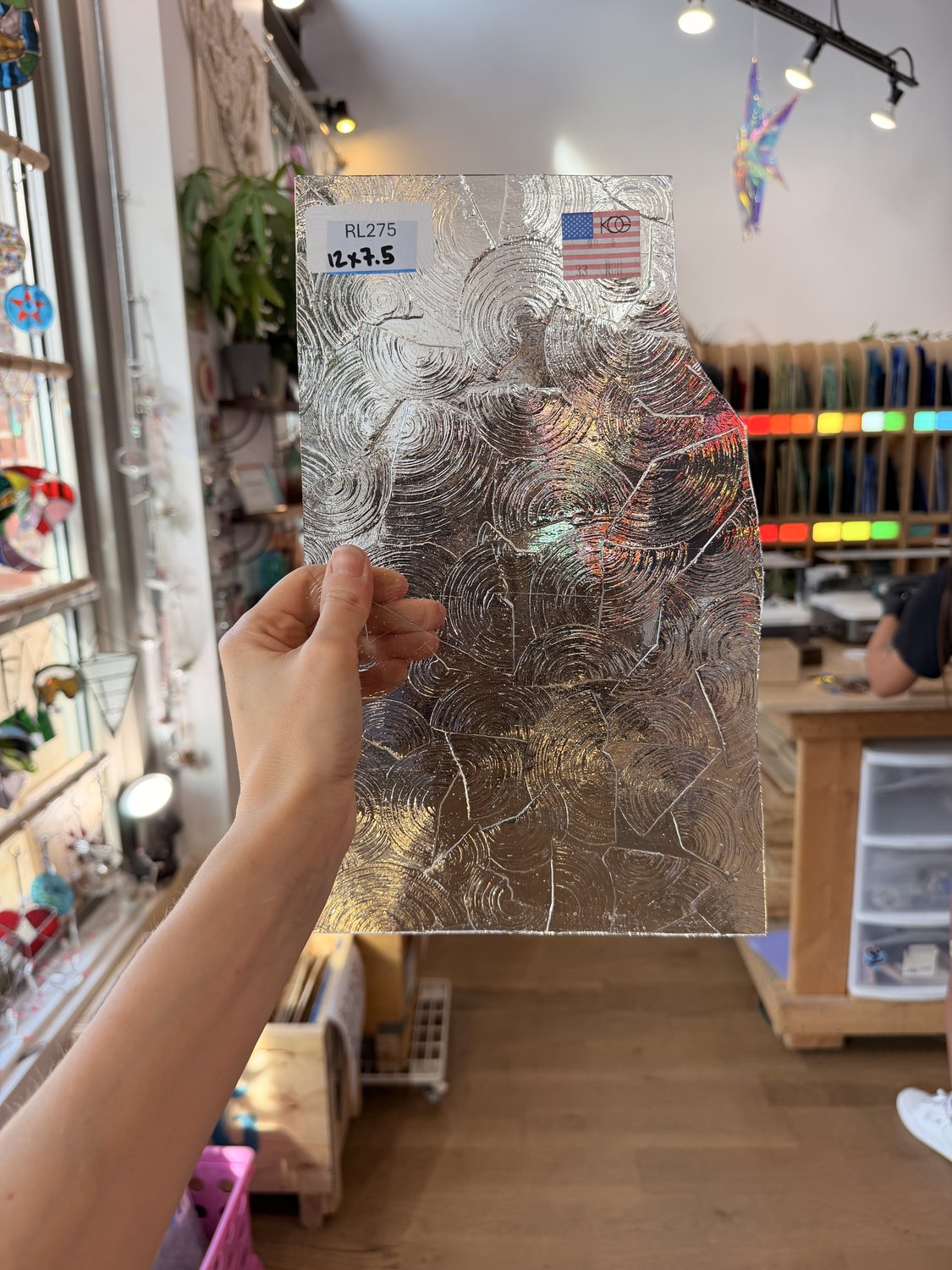 Clear Rondalite Textured Kokomo Sheet Glass