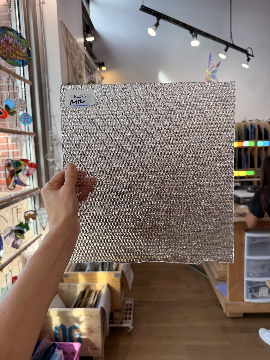 Clear Radium Ripple Texture Sheet Glass Fusible 90 COE (UBY 57 00 96)