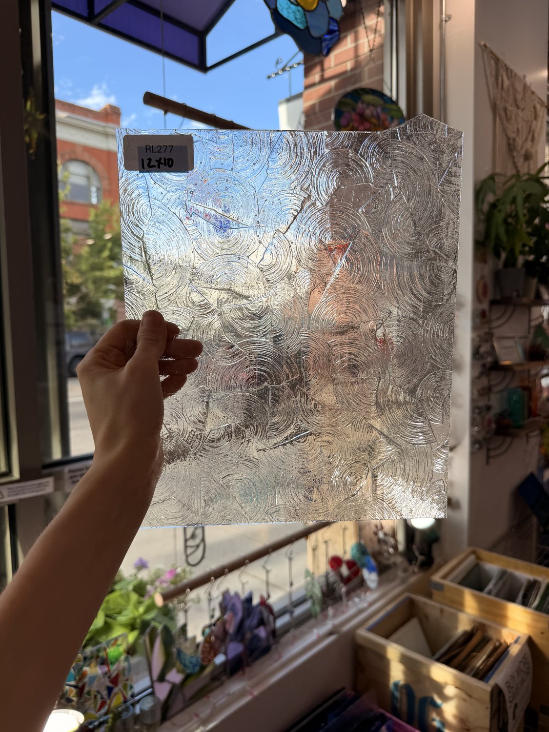 Clear Rondalite Textured Kokomo Sheet Glass