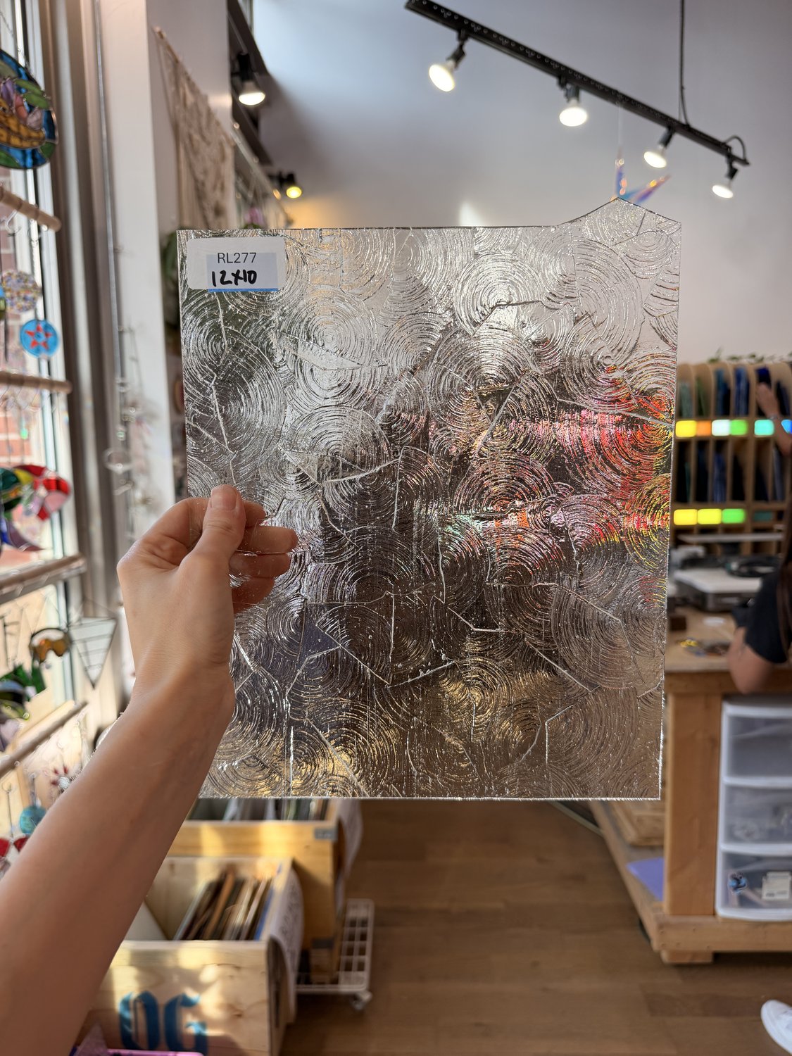 Clear Rondalite Textured Kokomo Sheet Glass