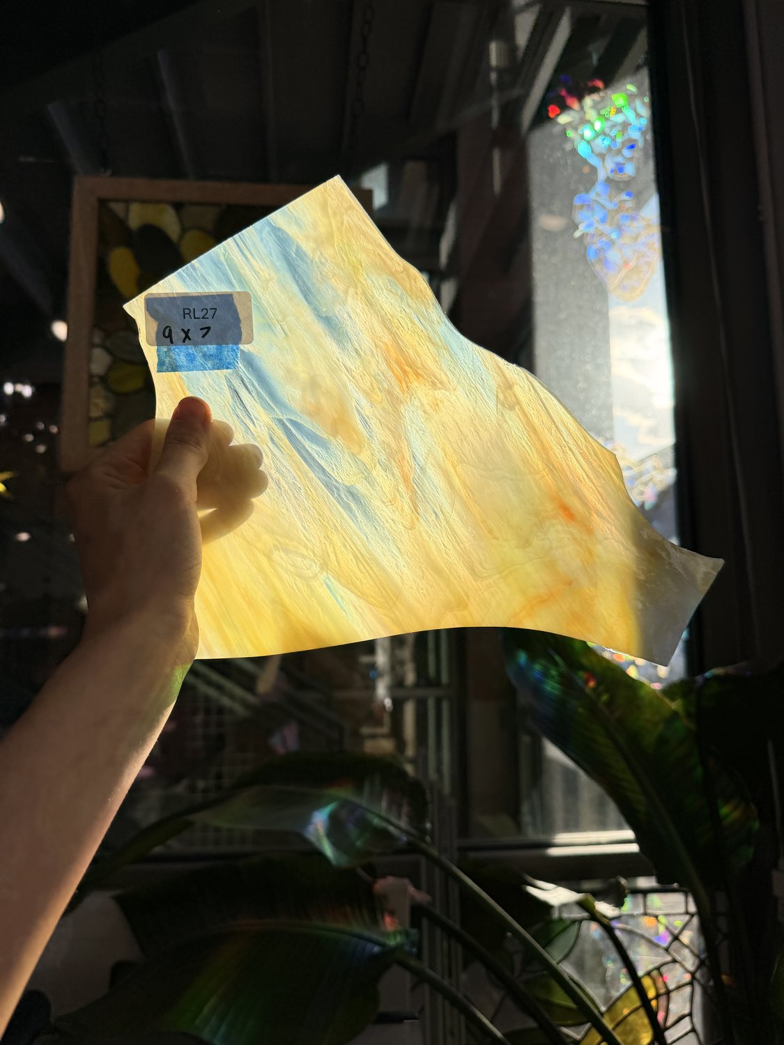 Mimosa Pearl Opal Oceanside Sheet Glass