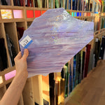 Rare Pink Purple Mixed Spectrum Pearl Opal Sheet Glass