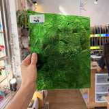Medium Transparent Christmas Green Rondalite Kokomo Sheet Glass