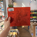 Orange Cathedral Transparent Textured Vertigo Kokomo Sheet Glass