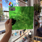 Medium Transparent Christmas Green Rondalite Kokomo Sheet Glass