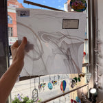Mouthblown White Multicolor Fremont (S1 55) Sheet Glass